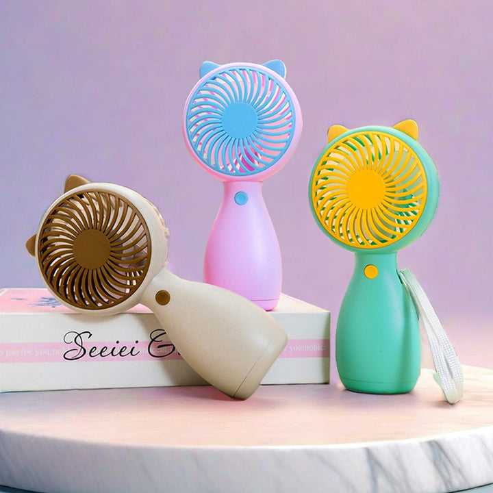 Bærbar håndvifte med søtt øre-design Skanto