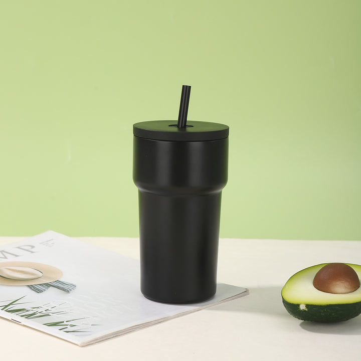 Unisex Isolert Drikkebecher med Støvbeskyttelseslokk og Strå Skanto