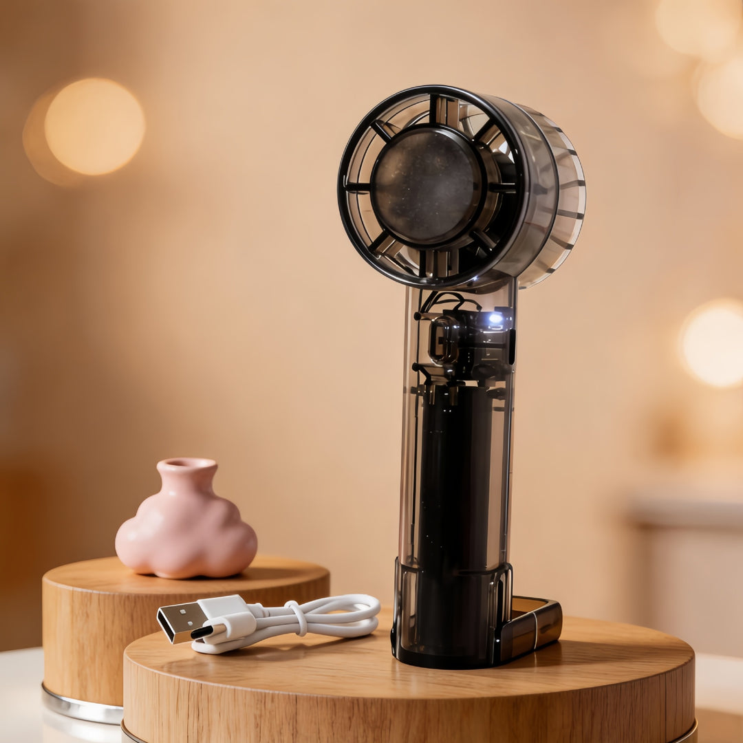 Kvinnelig bærbar USB-vifte med innovativt design Skanto