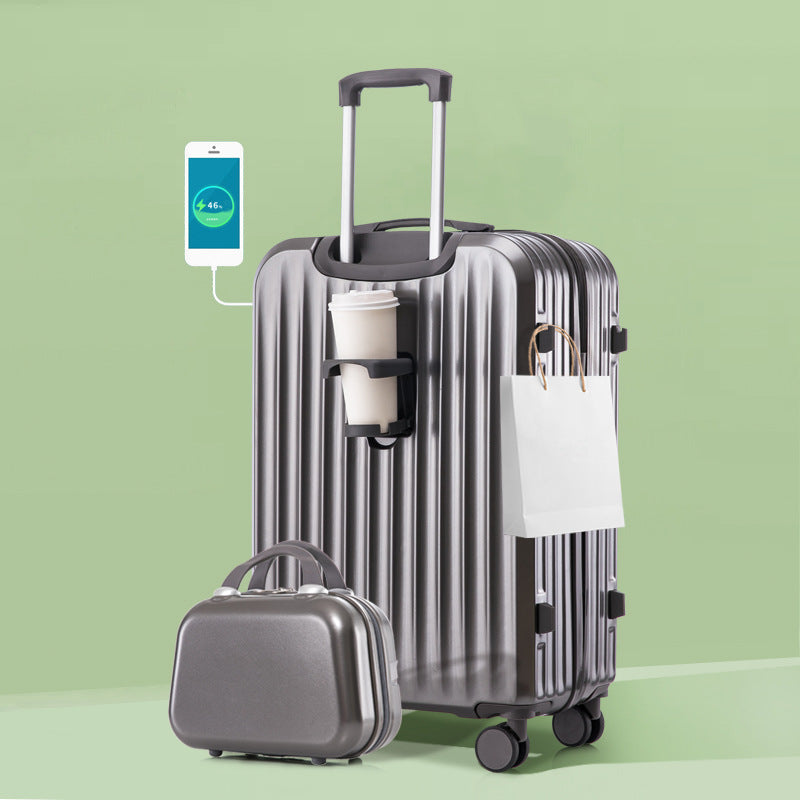 Unisex Smart Charging Hard-Shell Travel Suitcase Skanto