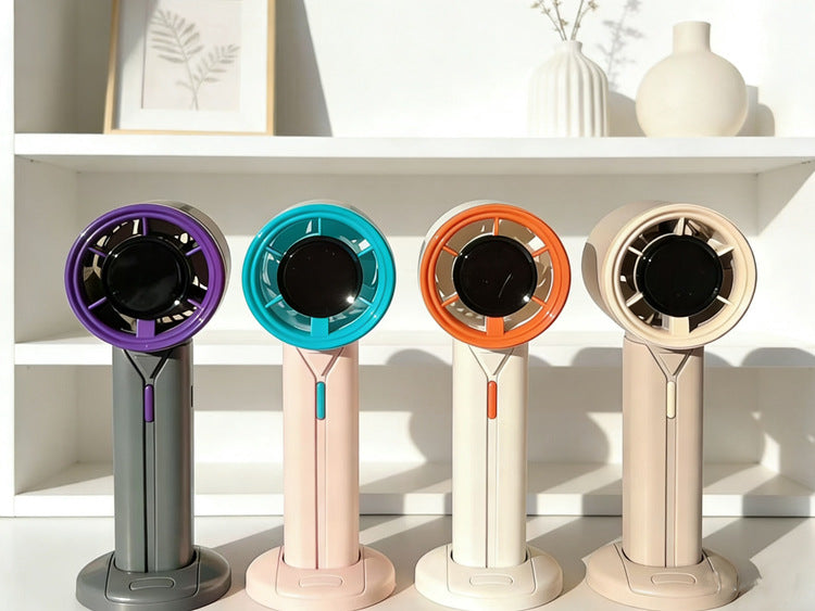 Unisex Bærbar Håndvifte med ergonomisk design og USB-opladning Skanto