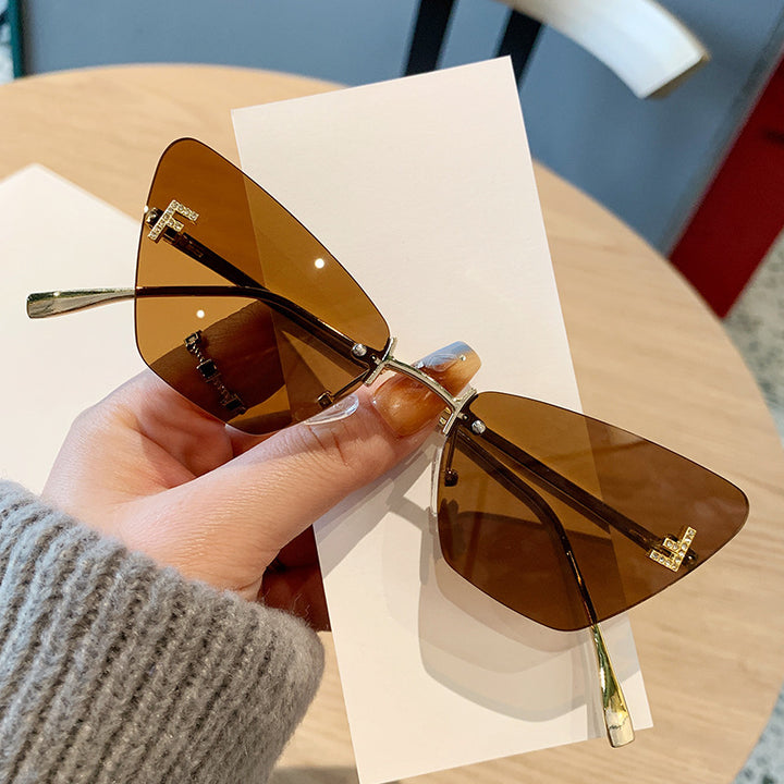 Damer Cat-Eye solbriller i moderne design med innovativ ramme Skanto