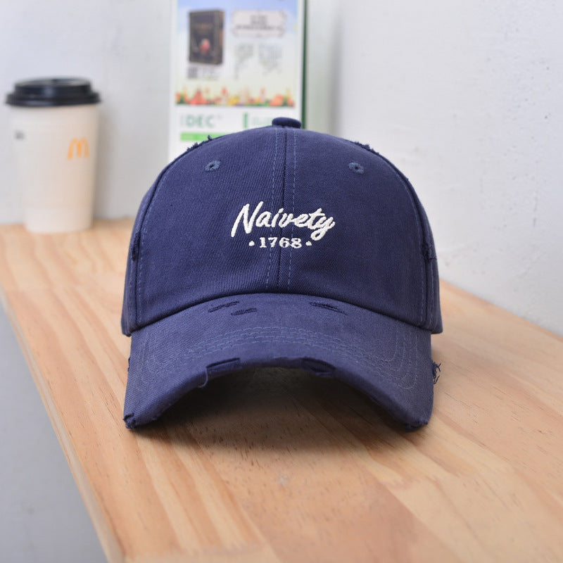 Herre Slitt Vintage Bomull Baseball Caps Skanto