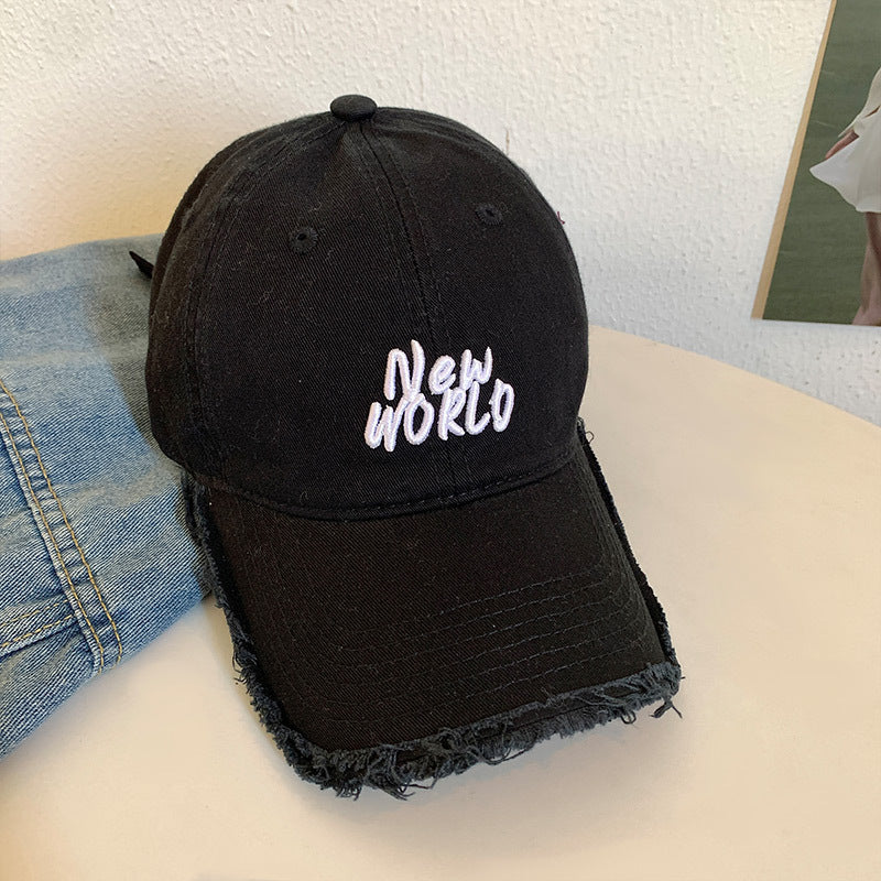 Unisex Distressed Signature Baseball Cap Skanto