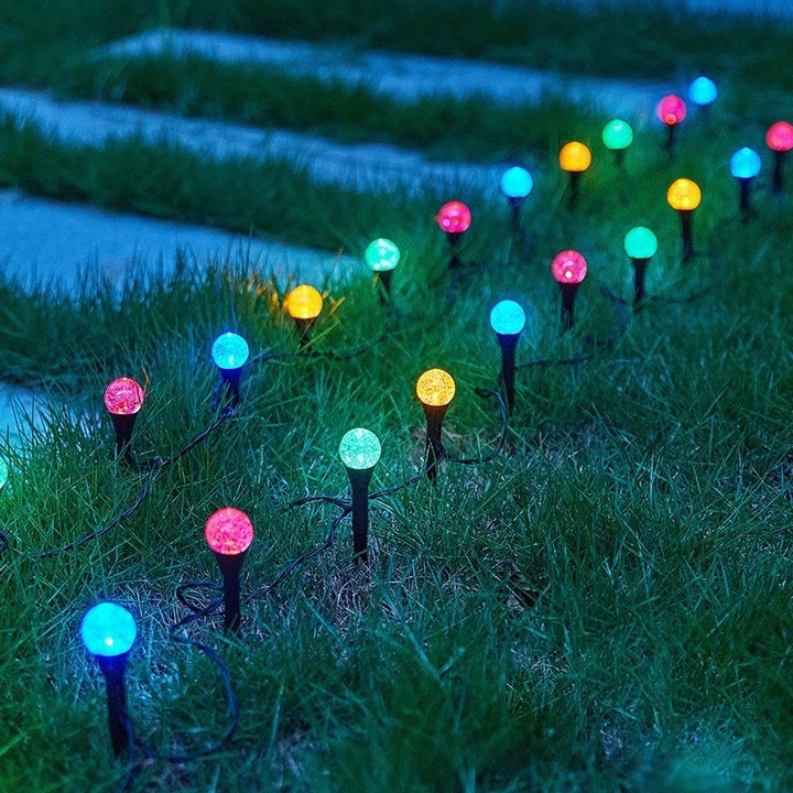 Crescent Moon Solar Garden Stake Lights Skanto