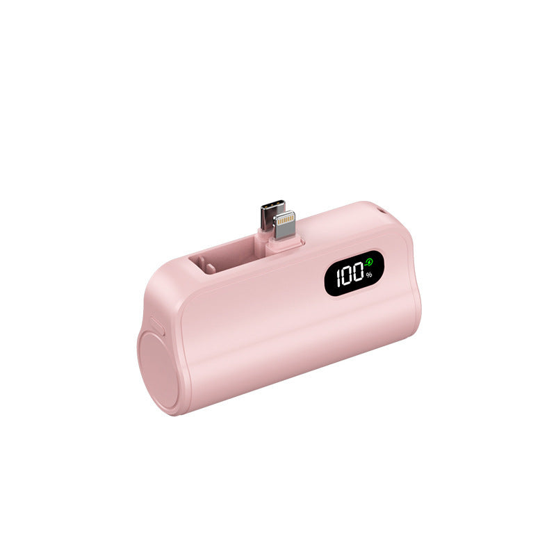 Kompakt powerbank med integrert ladefunksjon og LED-statusindikator Skanto