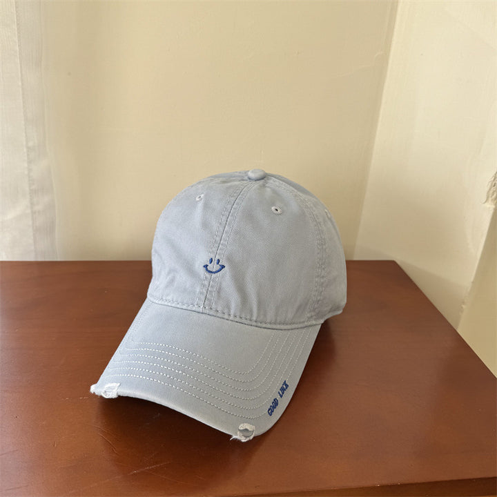 Kvinnenes casual smile broderte cap Skanto