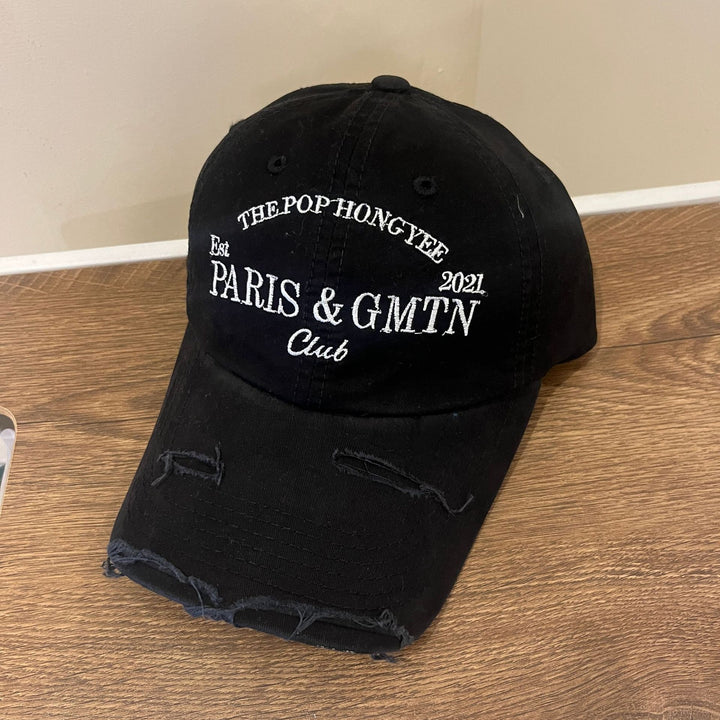 Herre Slitt Bomull Twill Baseball Caps Skanto