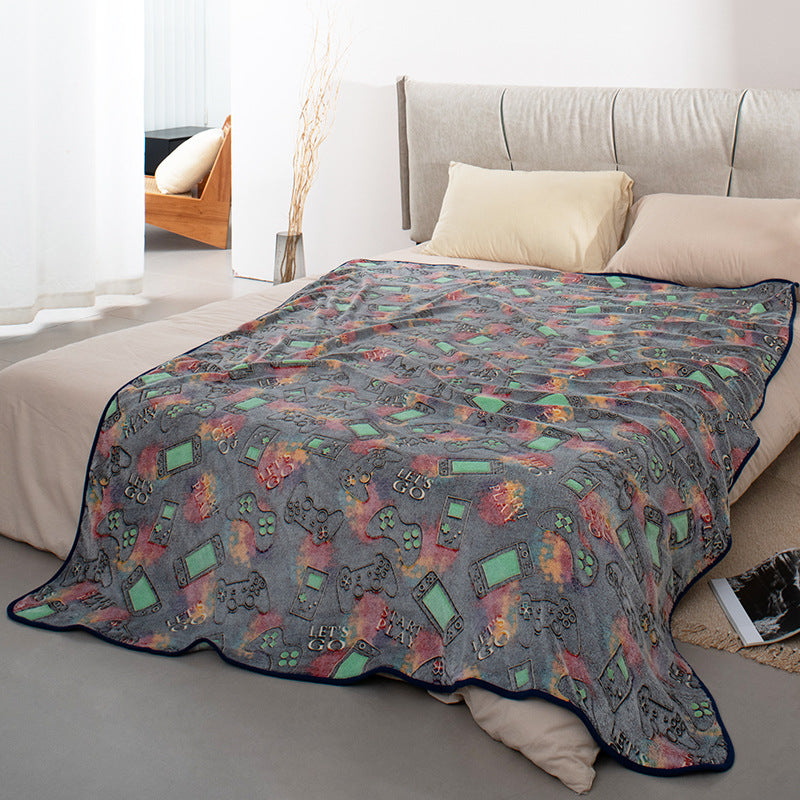 Dame Komfortabel og kreativ kosesl blanket med gamingmotiv Skanto