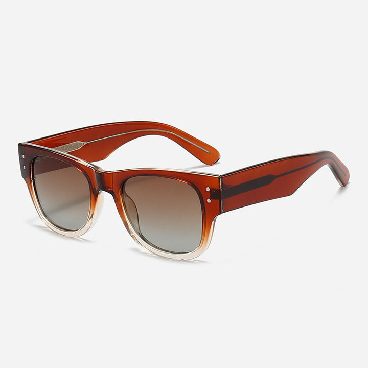 Herre Retro-Inspirert Bred Ramme Solbriller Skanto