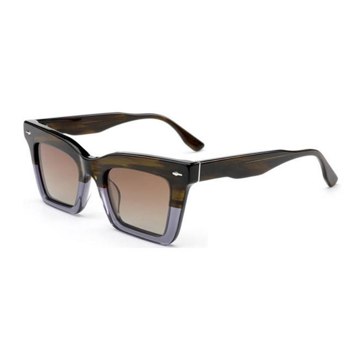 Dame firkantet solbrille med trendy design Skanto