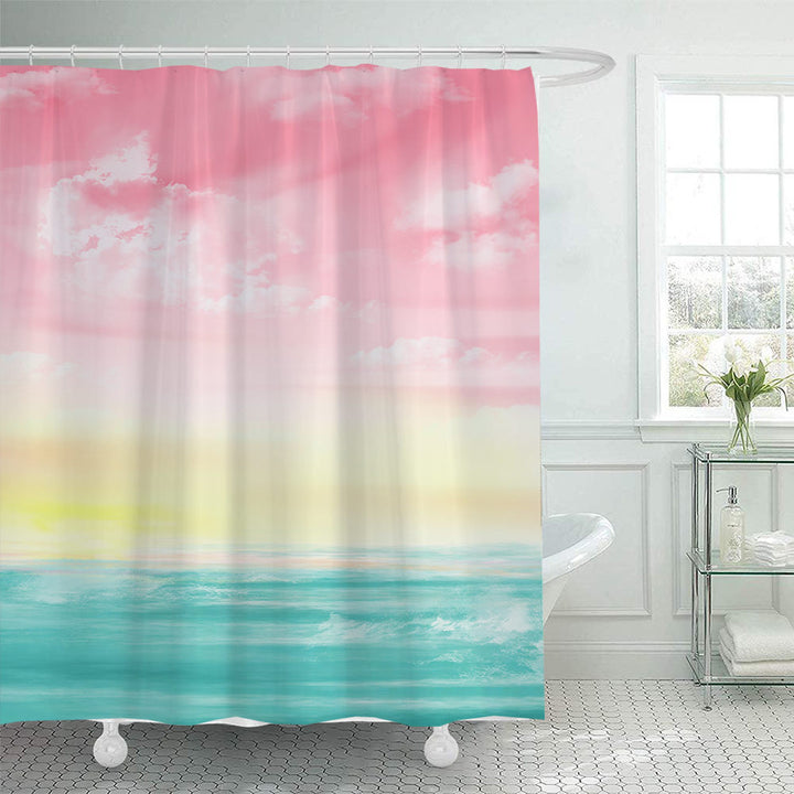 Scenic Beach-Themed Dusjforheng Skanto