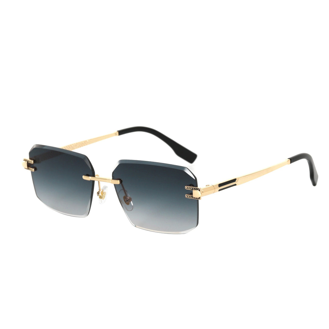Dame Geometrisk Designer-solbrille med luksuriøs metallramme og høykvalitets UV-beskyttelseslinser Skanto