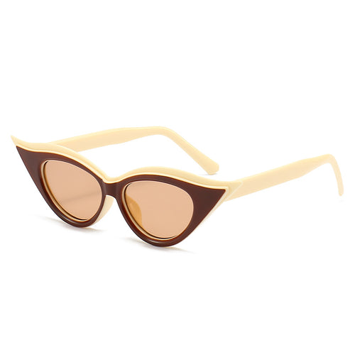 Dame Cat-Eye solbriller med polariserte linser Skanto