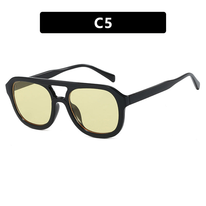 Dame modisch sport solbrille med bred, fleksibel ramme Skanto