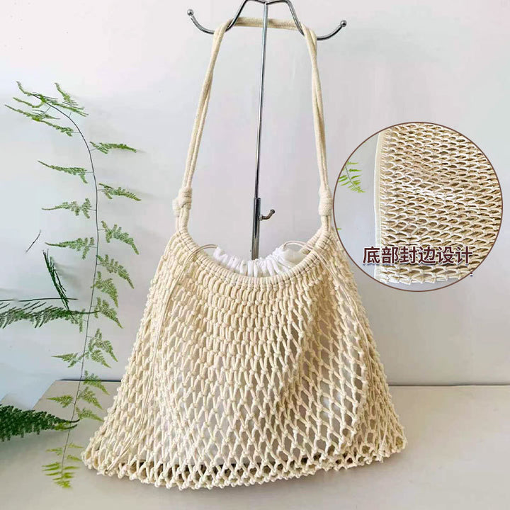 Netz-strandbag med justerbar snor Skanto