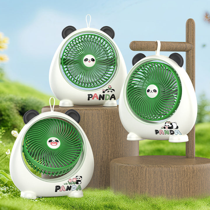 Dame Bærbar Håndvifte med stilfullt Panda-design Skanto