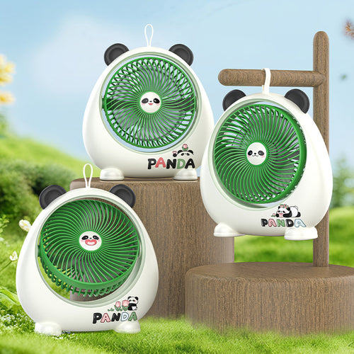 Dame Bærbar Håndvifte med stilfullt Panda-design Skanto