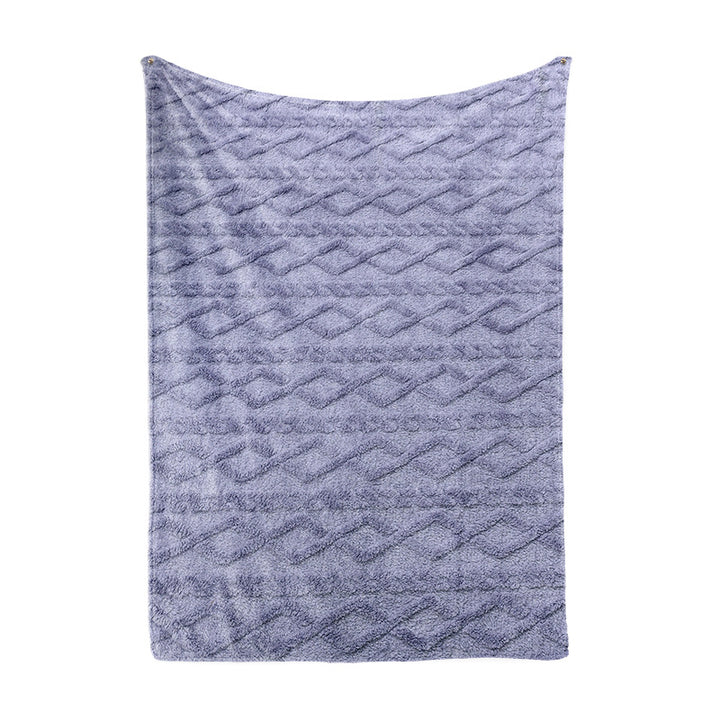 Damer Koselig Mikrofiber Hurtigskiftepledd i moderne rutemønster Skanto