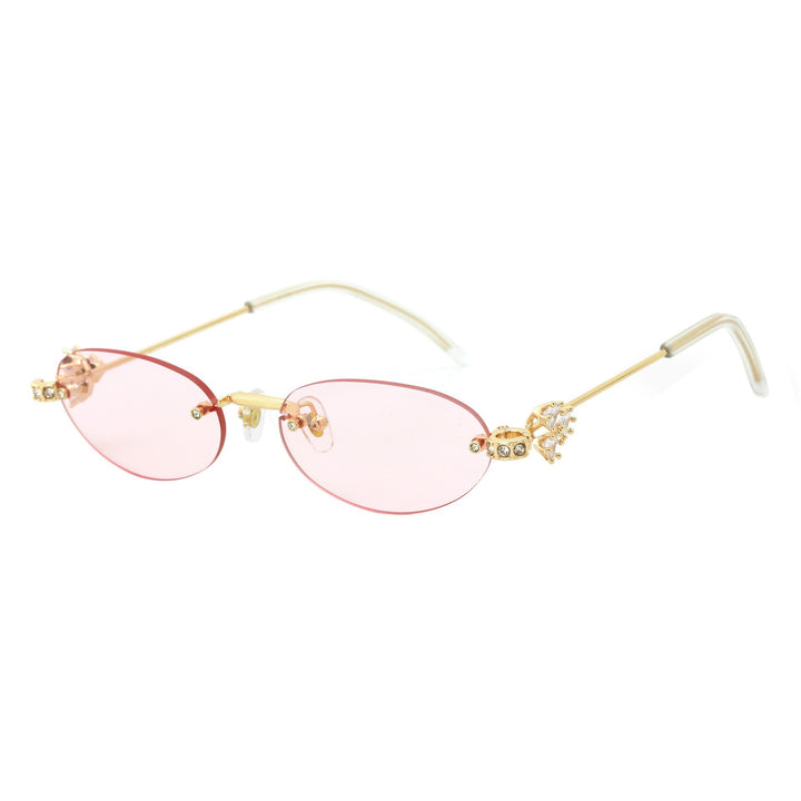 Dame Designer-solbrille med luksuriøse dekorasjoner Skanto
