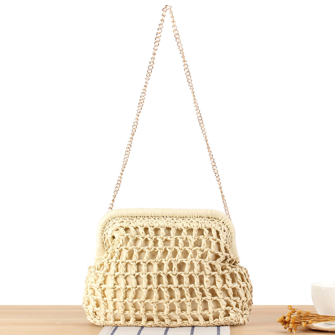 Designer shoulder bag with elegant fold pattern Skanto
