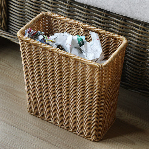 Håndlaget Wicker Søppelbøtte Skanto