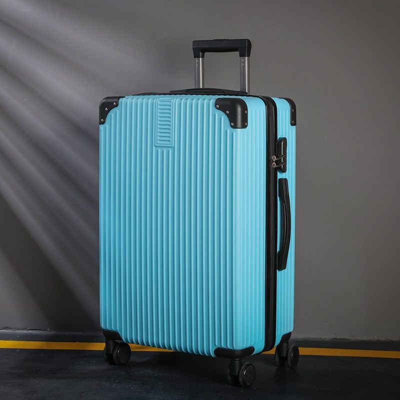 Hardsided suitcase with 360-degree rolling system and integrated safety feature Skanto