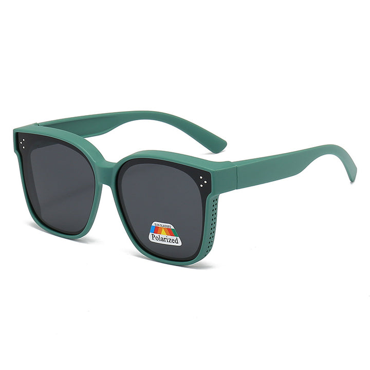 Dame motorisk kvadratisk solbrille med innovativt ventilasjonssystem Skanto