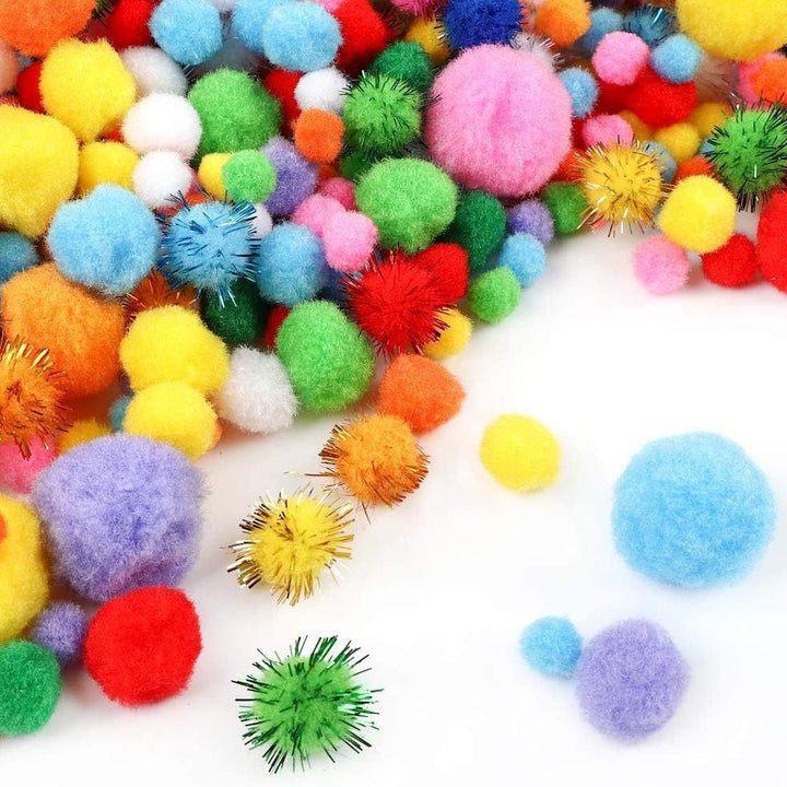Unisex fargerike Bastelpompons Skanto