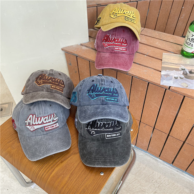 Herre Vintage-inspirert Slitt Bomull Baseball Caps Skanto