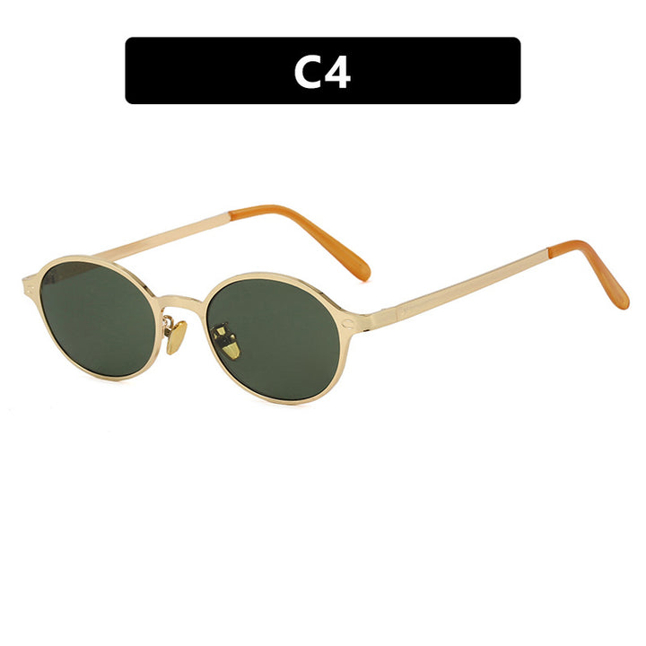Dame rund brille med filigran metallramme og behagelige nesepads Skanto