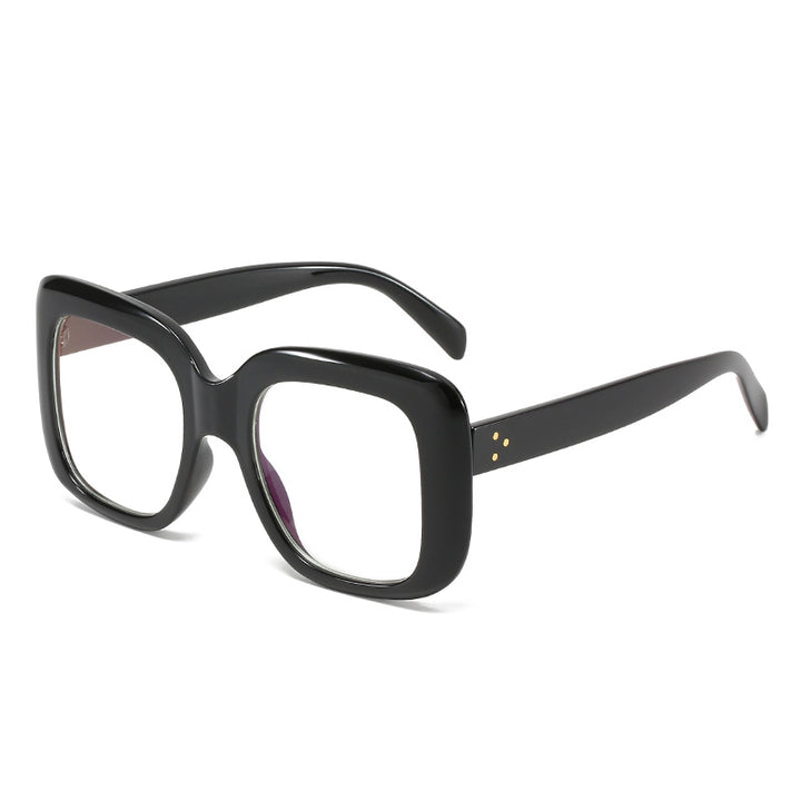 Dame oversized kvadratisk solbrille med høy kvalitet plast ramme Skanto