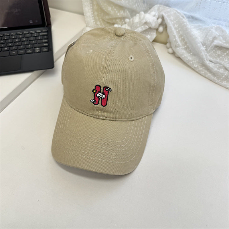 Kvinne Casual Brodert Baseball Caps Skanto