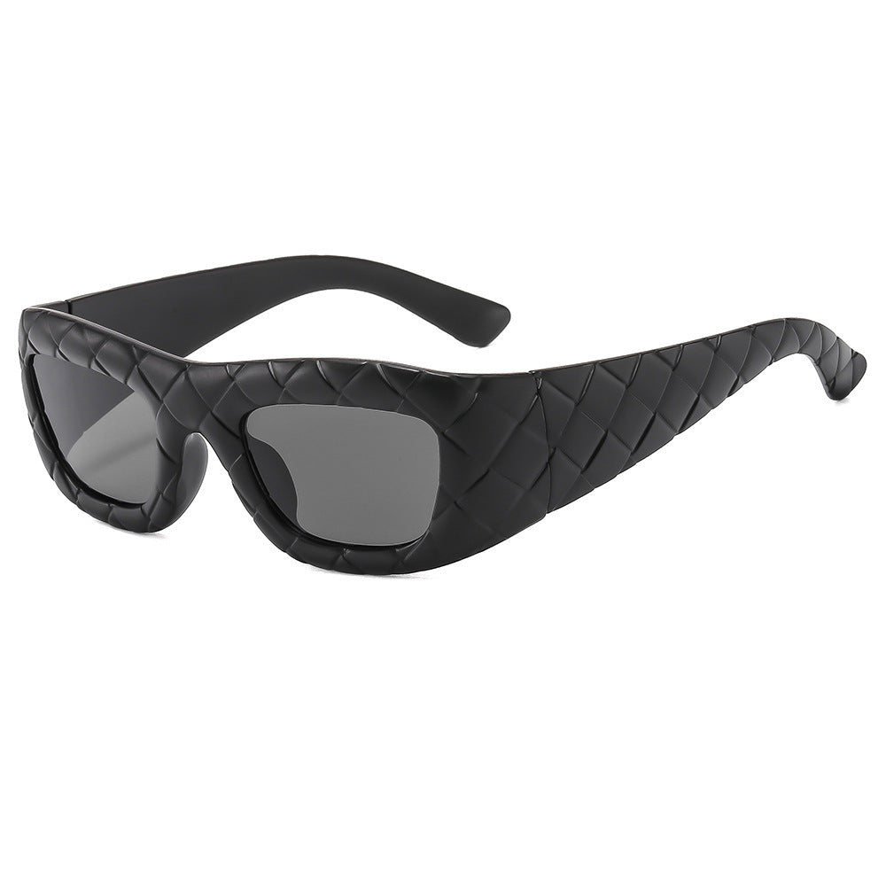 Dame ekstravagant solbrille med strukturert ramme Skanto