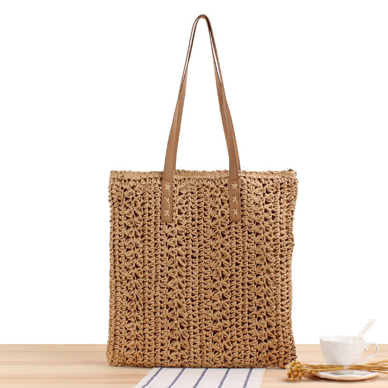 Strand shoulder bag made of handmade natural material with robust design Skanto