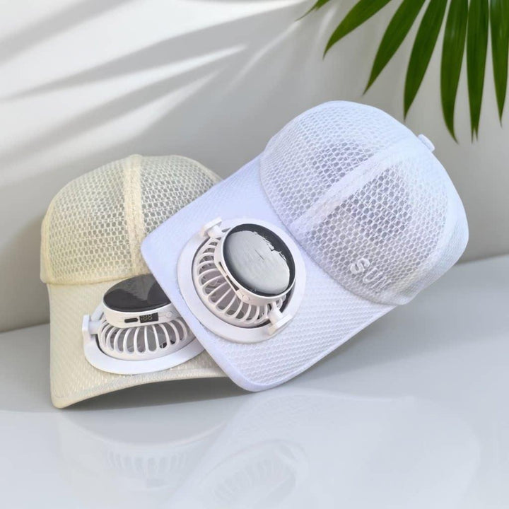 Ventilert baseball caps med avtakbar oppladbar vifte Skanto