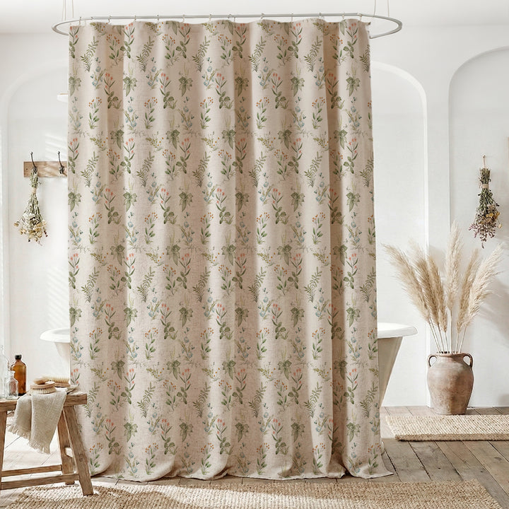 Blomsterbrodert dusjforheng Skanto