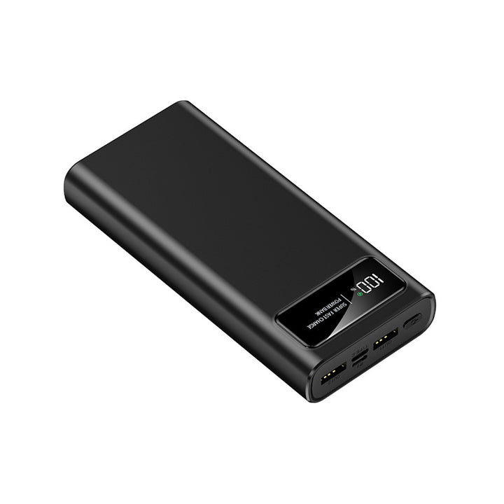 Høyytelses powerbank med digital restvisning og hurtigladingsfunksjon Skanto