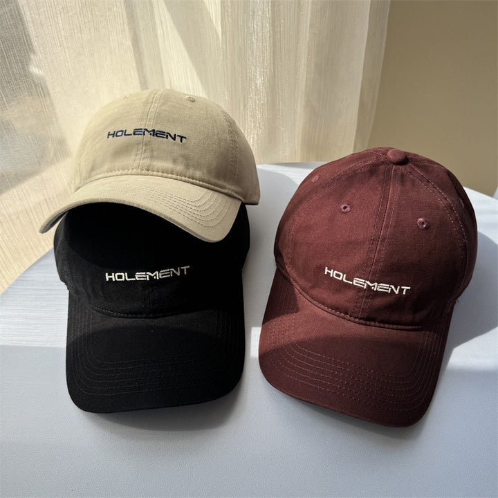 Herre Casual Brodert Bomulls Caps Skanto