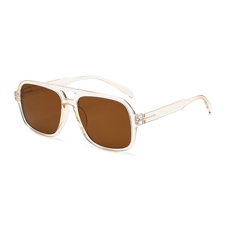 Dame Modischer quadratischer Solbrille med robust ramme Skanto