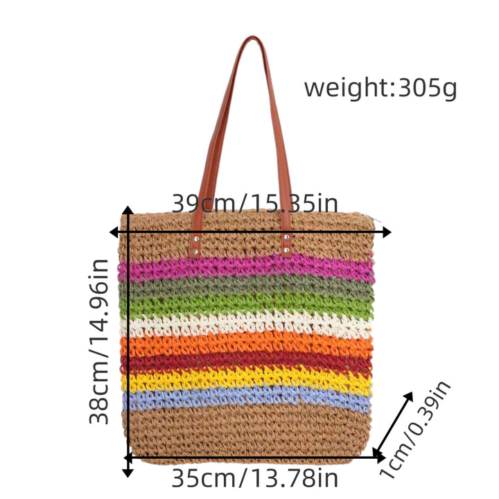 Flettet shopper med fargerik gradient Skanto