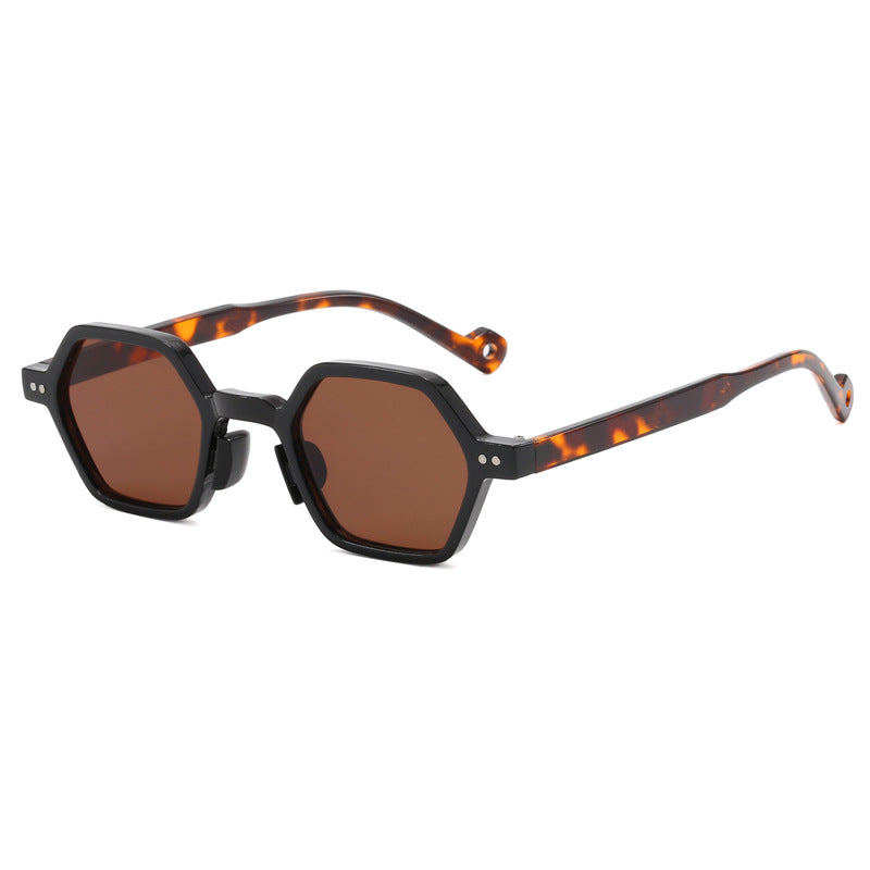 Damer Geometrisk Solbrille i moderne Hexagon-design Skanto