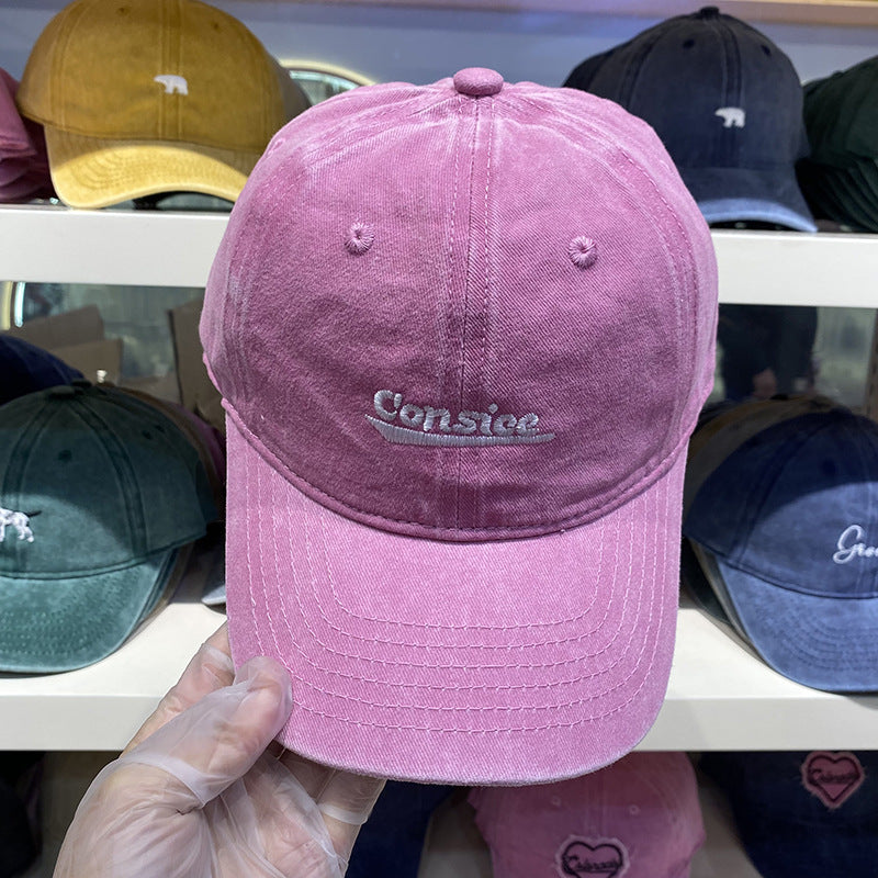 Herres Slitt Justerbar Denim Baseball Cap Skanto