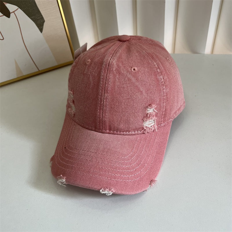 Kvinne Slitt Denim Baseball Cap Skanto 1784083631