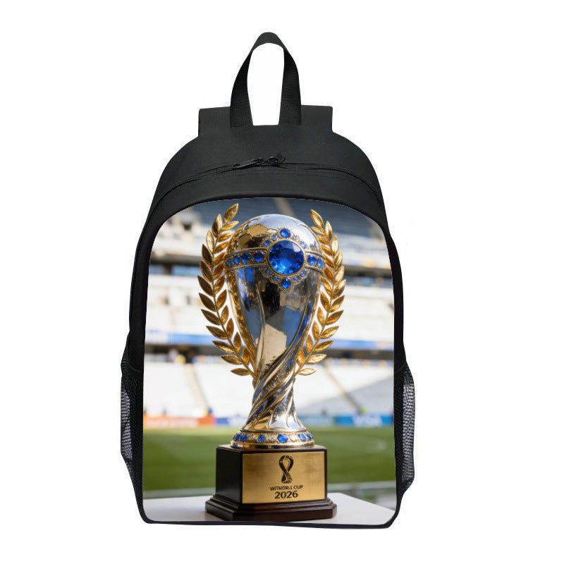 Sporty ryggsekk med Wm-trofé design Skanto