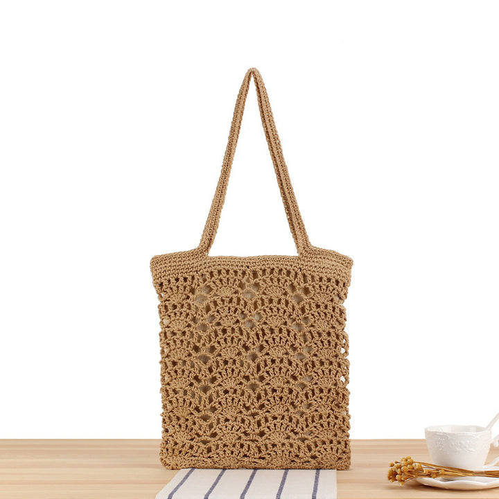 Makramee Strandveske med Håndvevd Design Skanto