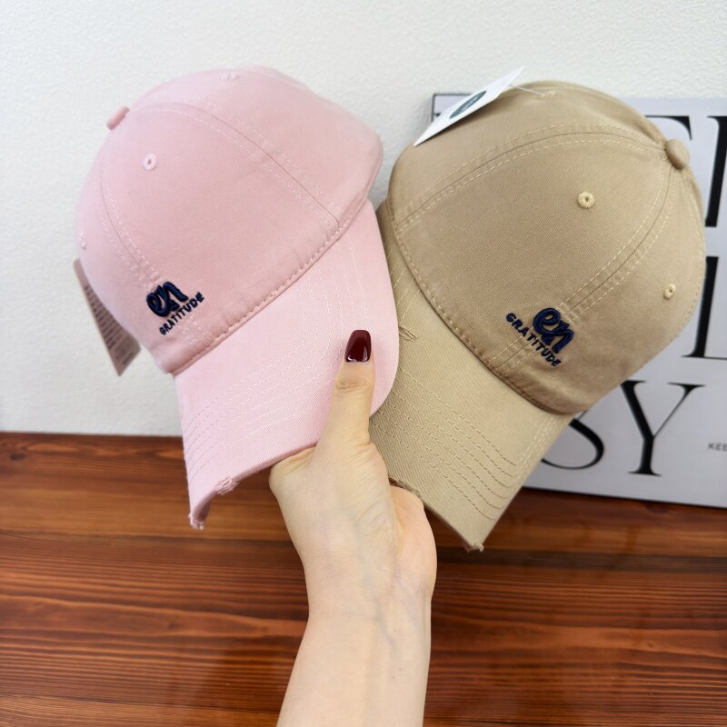 Kvinnenes Avslappet Bomullsbrodert Baseball Caps Skanto