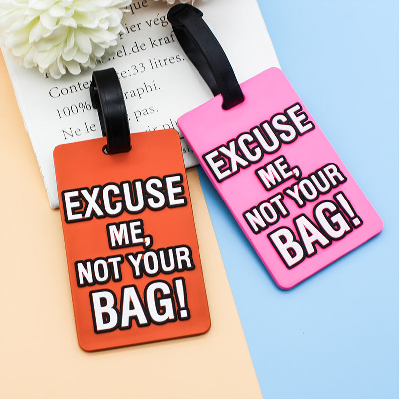 Unisex Bag tag med morsom tekst Skanto