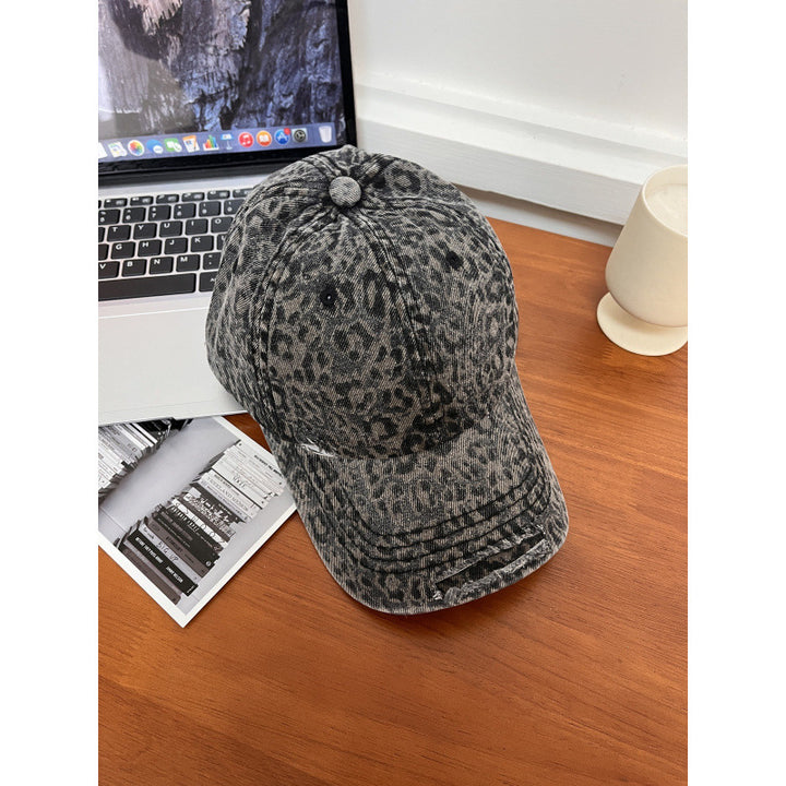 Kvinne Leopardtrykk Baseball Cap Skanto
