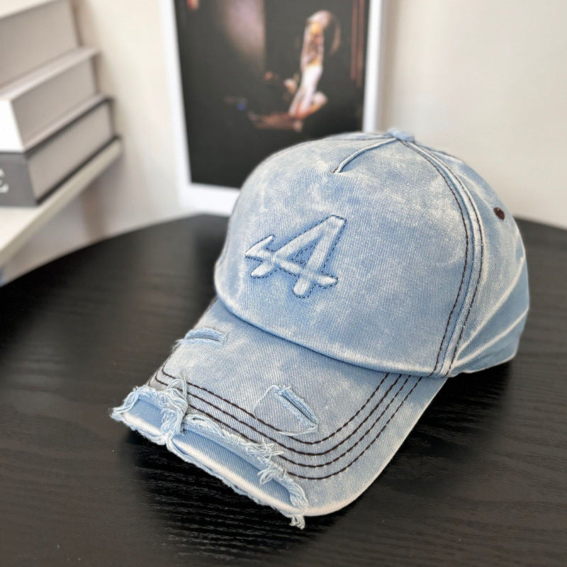 Kvinne's Slitt Vintage Stil Baseball Caps Skanto